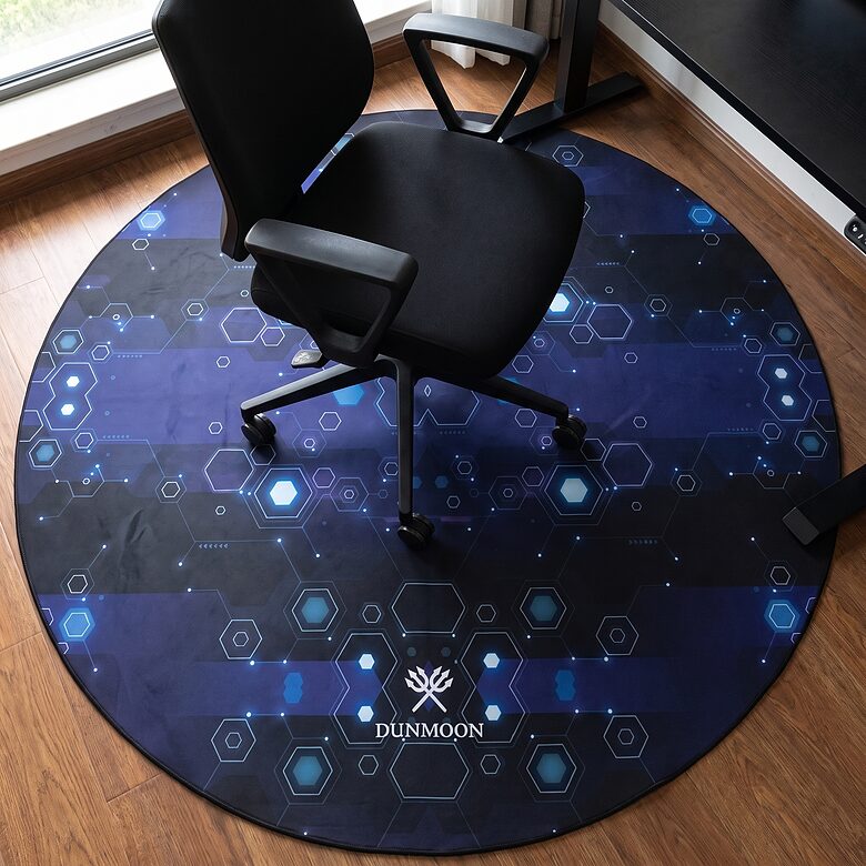 Apaļš grīdas aizsargpaklājs zem datorkrēsla, 120 cm