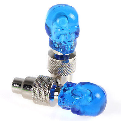 Ventiļa uzgalis Led, Blue Skull