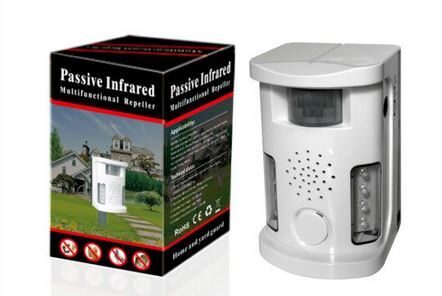 Ultraskaņas putnu/suņu/kaķu/lapsu aizbaidītājs