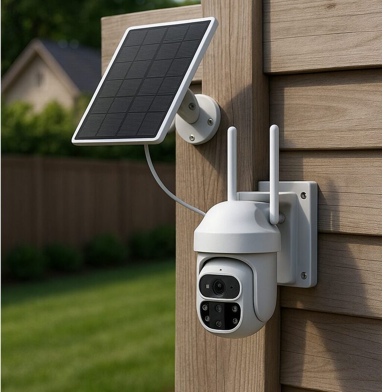 4g video novērošanas kamera ar saules paneli drošības kamera ietver cilvēku atpazīšanu un divvirzienu audio