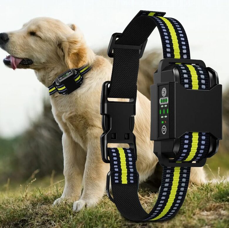 Suņu pretriešanas kakla siksna (ultraskaņa, vibro, elektroimpoulsi), antilaj