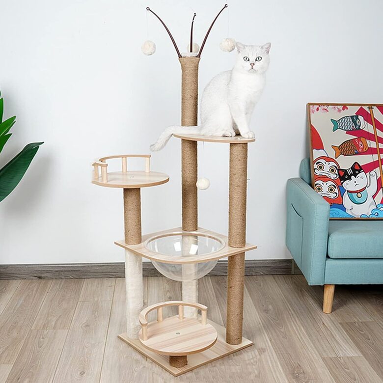 KOKA Kaķu māja un nagu asināmais 132x40x40cm