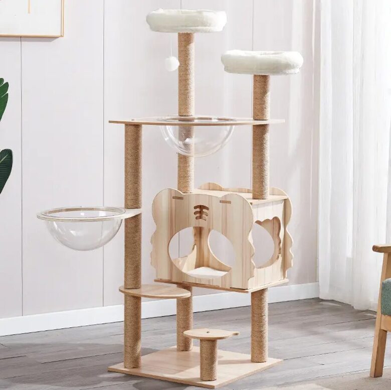 no Koka, māja Kaķiem ar nagu asināmo 137x50x50 cm