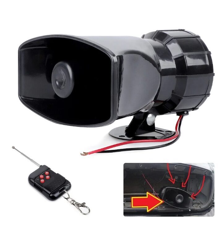 Auto/moto sirēna 130Db, 7 skaņas toņi