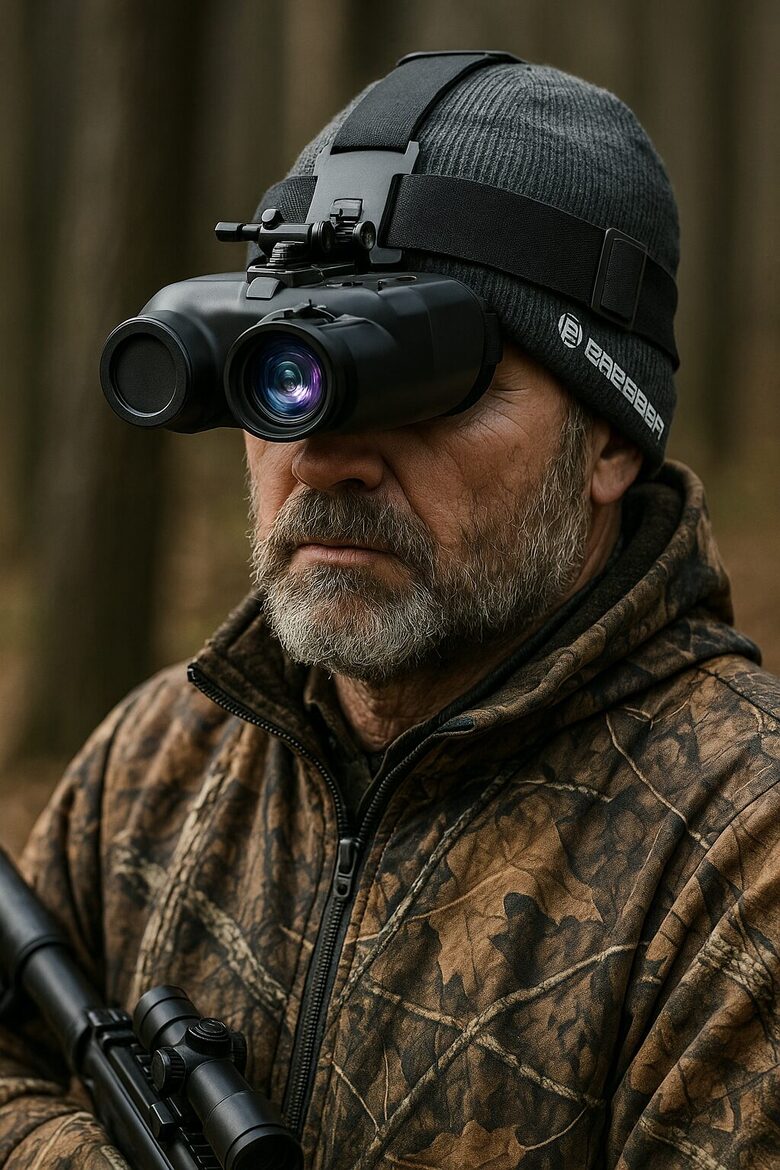 DarkVision HeadPro – kompakts un jaudīgs binoklis ar video un foto funkcijām tumsā, nakts redzamības binoklis