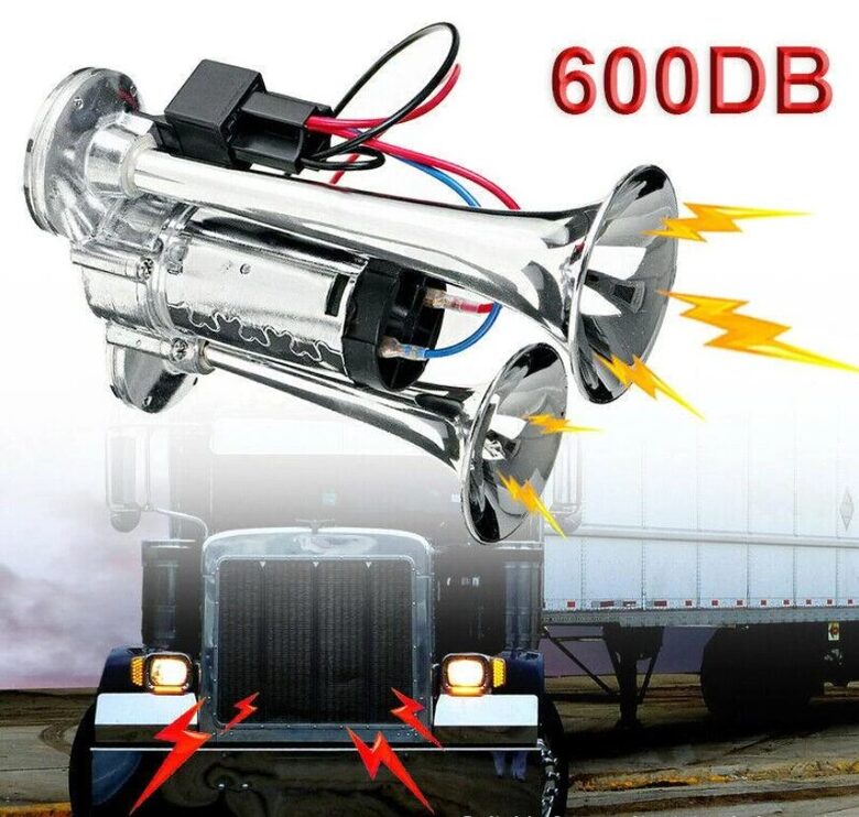 Abnormāli skaļa Elektriskā signāltaure 600Db, 12v (auto, moto, laivām, u.c.)