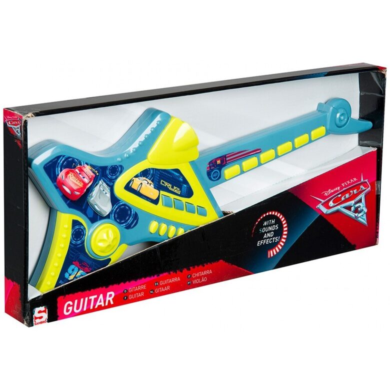 Bērnu elektroniskā ģitāra, mazajiem muzikantiem, 44 x 18 x 2.5 cm