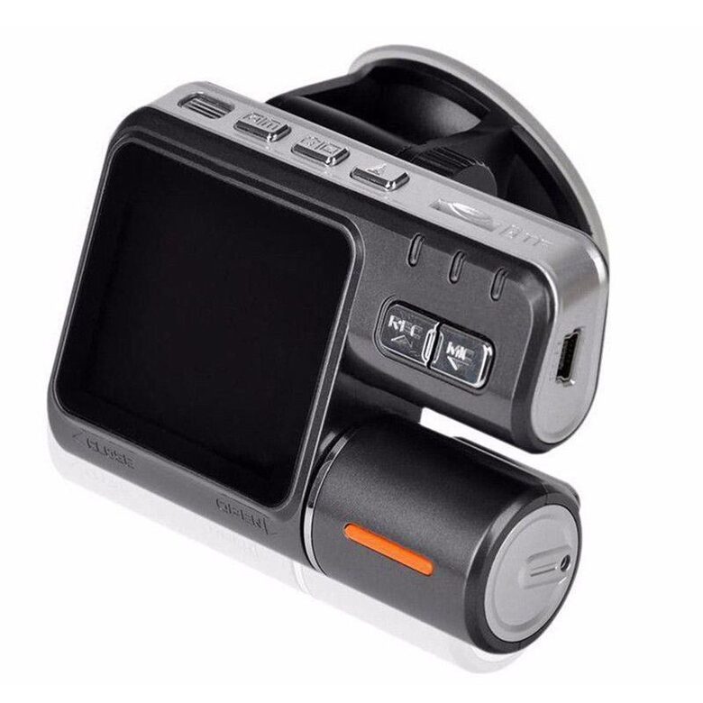 Videoreģistrators ar 2 kamerām, 360g, G-sensors, Full HD