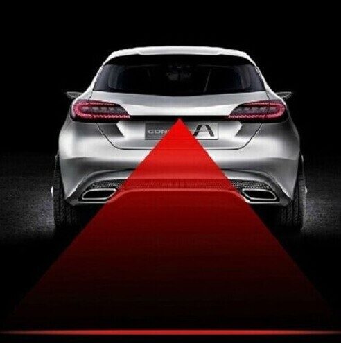 Lāzer miglas lukturis - sarkans