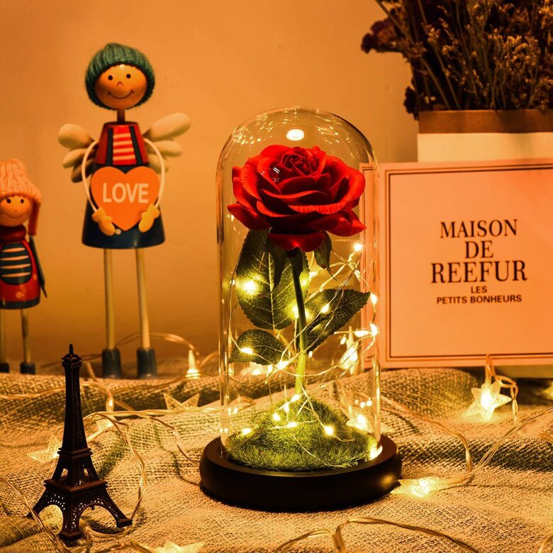 Dāvana Sievietei - Spīdoša roze skaistā kastītē