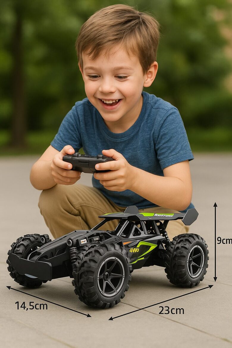 Ātra tālvadības radiovadāmā automašīna ar amortizāciju un izturīgu konstrukciju 15km/h 40m