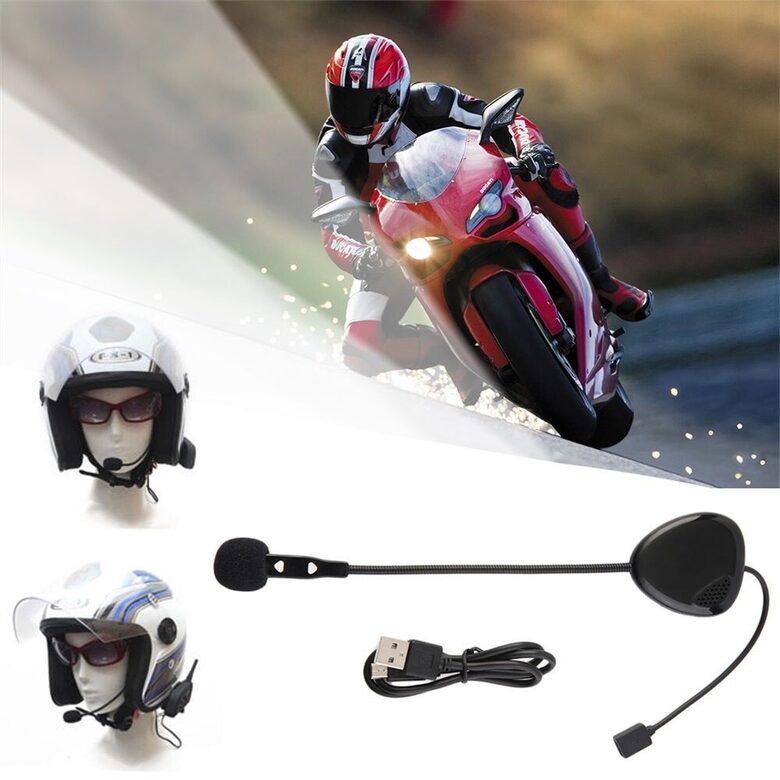 Motocikla Ķiveres HandsFree sistēma ar blūtooth, lādējama