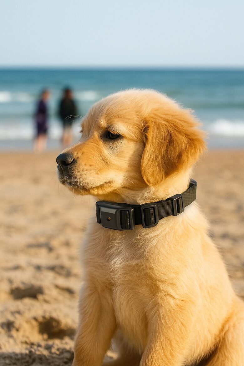 Mini izmēra un svara (12g) Suņu pretriešanas siksna ar skaņas signālu un vibro režīmu, antilaj