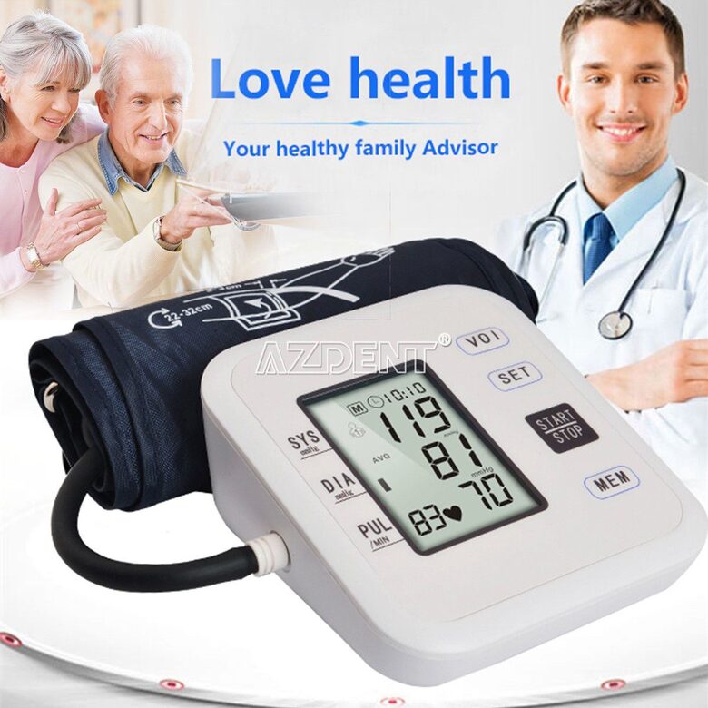 Digitālais asinsspiediena mērītājs ar LCD ekrānu
