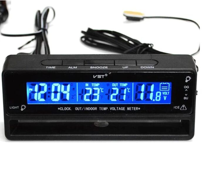 Automašīnas pulkstenis / voltmetrs / termometrs