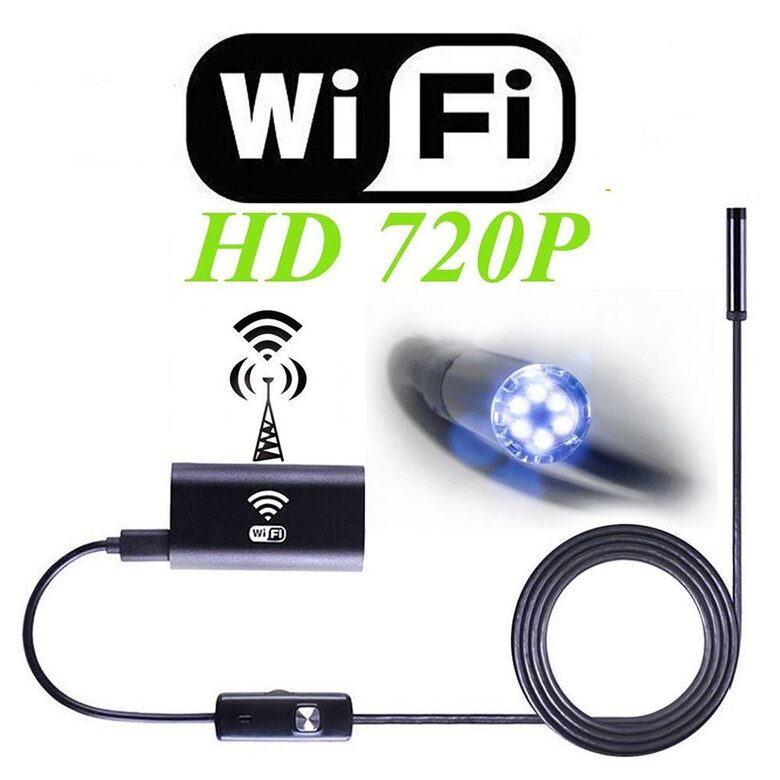 Bezvadu kamera - endoskops 3m, ar WiFi, ūdensizturīgs
