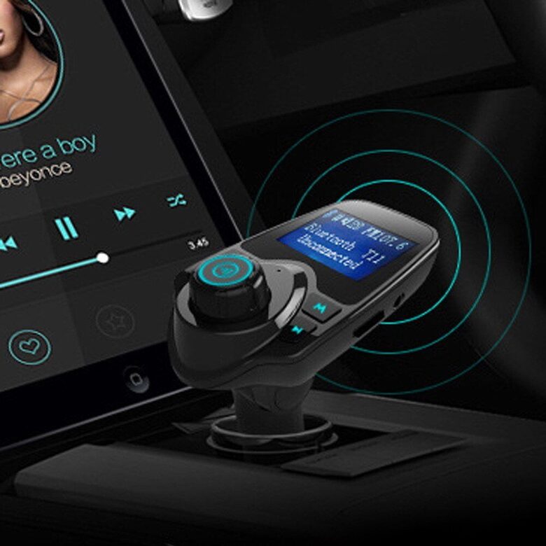 Fm transmiteris ar blūtūzu un brīvroku sistēmu