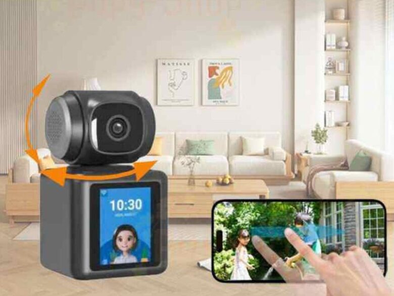 Video novērošana ar displeju un kameru