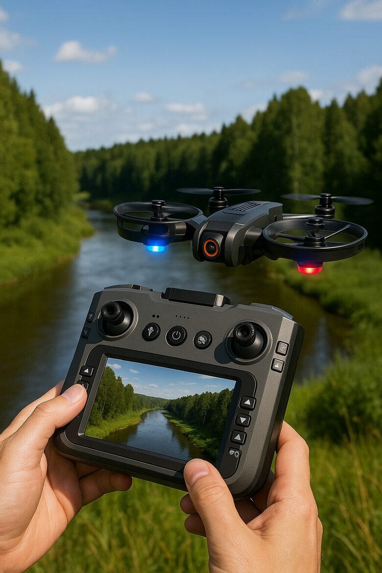 SkyMaster S156 4.5 collu HD Pro Drons ar Optisko Plūsmu un Divām Kamerām