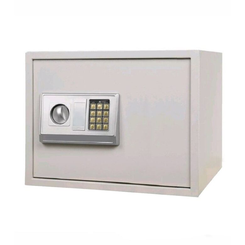 Seifs ar kodu un atslēgu 33.5 x 43 x 35 cm
