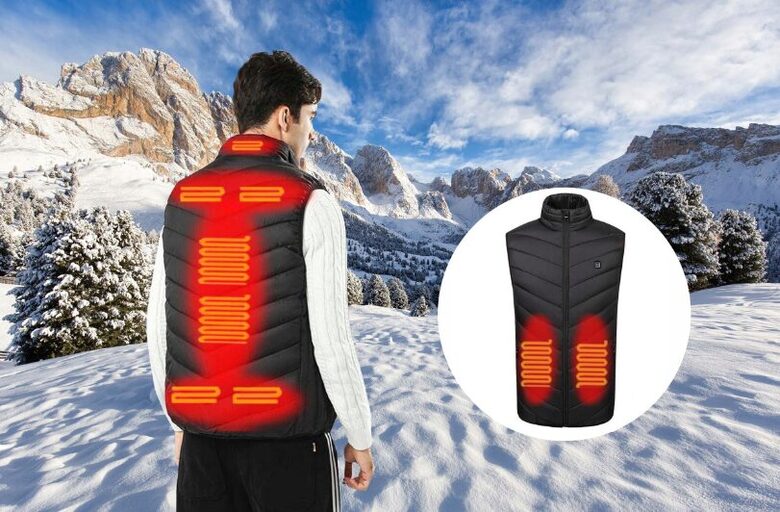 Apsildāma veste ar 3 siltuma režīmiem (Unisex, M/L/XL/XXL)