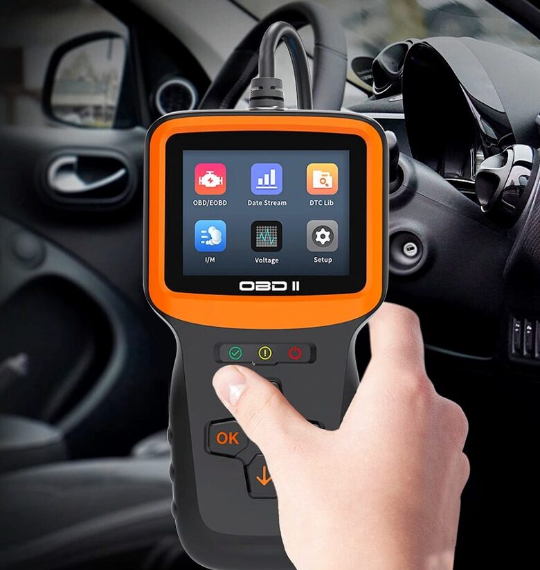 OBD2 skaneris - kļūdu dzēsējs, auto dzinēja sistēmas diagnostika, DTC meklēšanas koda lasītājs automašīnas diagnostikas rīks (3000 kļūdu datubāze)