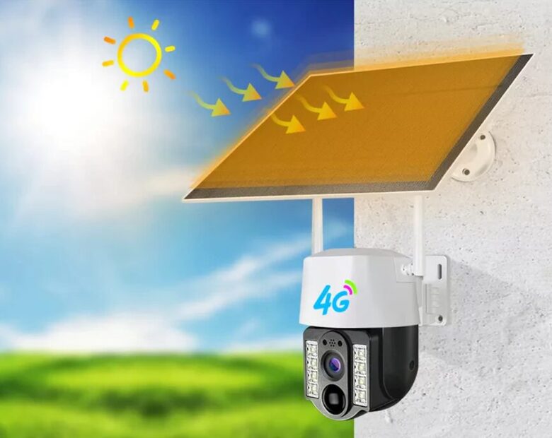 4G Video novērošanas kamera ar Sim karti (Saules panelis, Akumulators, Auto Tracking, ieraksts dienā/naktī, skaņa, online video telefonā)