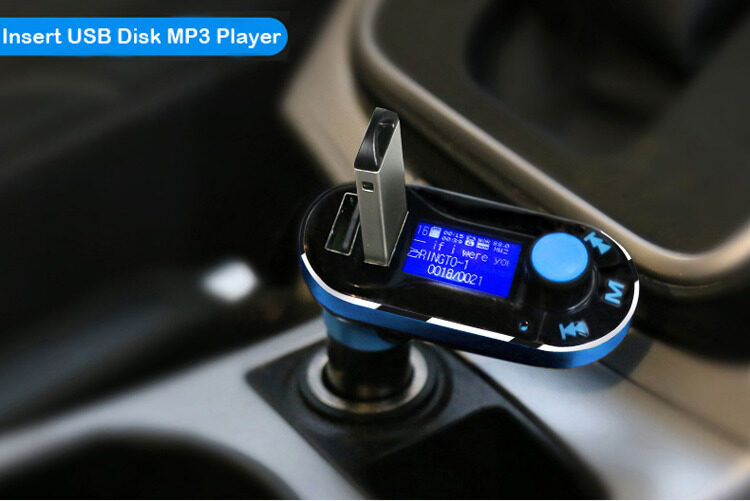 Bluetooth transmiteris Blue/Black 2 in1 charger