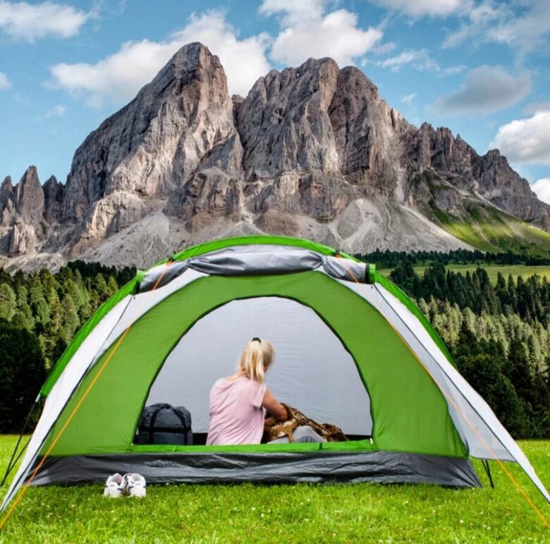 Telts 2-4 tūristiem, 320x200x140 cm