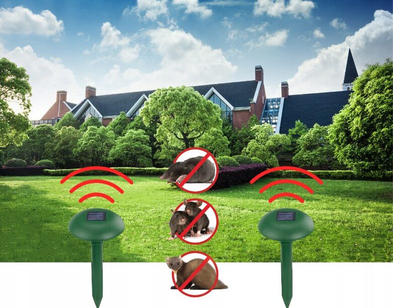 Kurmju, čūsku, peļu atbaidītājs 600-800kvm ar saules bateriju