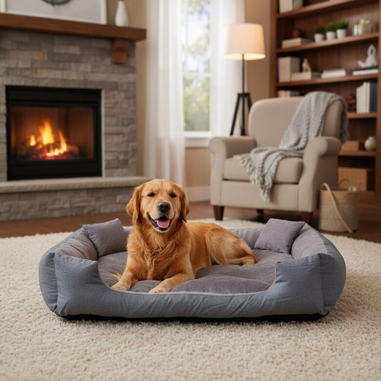 Suņu gulta 90cm x 75cm x 14cm