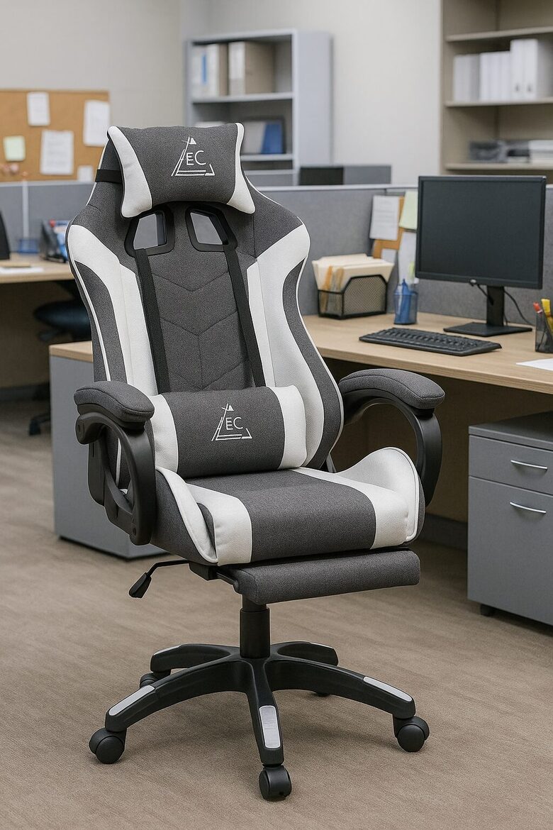 Ērts un ergonomisks datora biroja krēsls ilgstošam komfortam