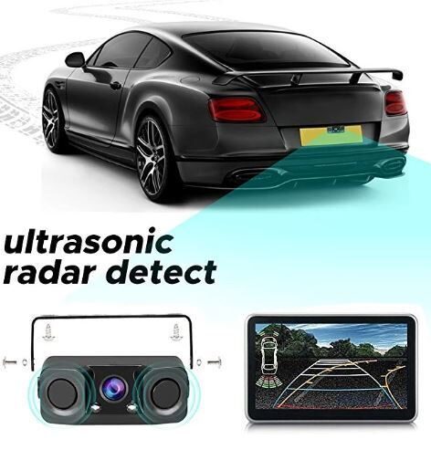 IZPĀRDOŠANA. Automašīnas atpakaļskata kamera ar attāluma sensoru (Metros) un nakts redzamību