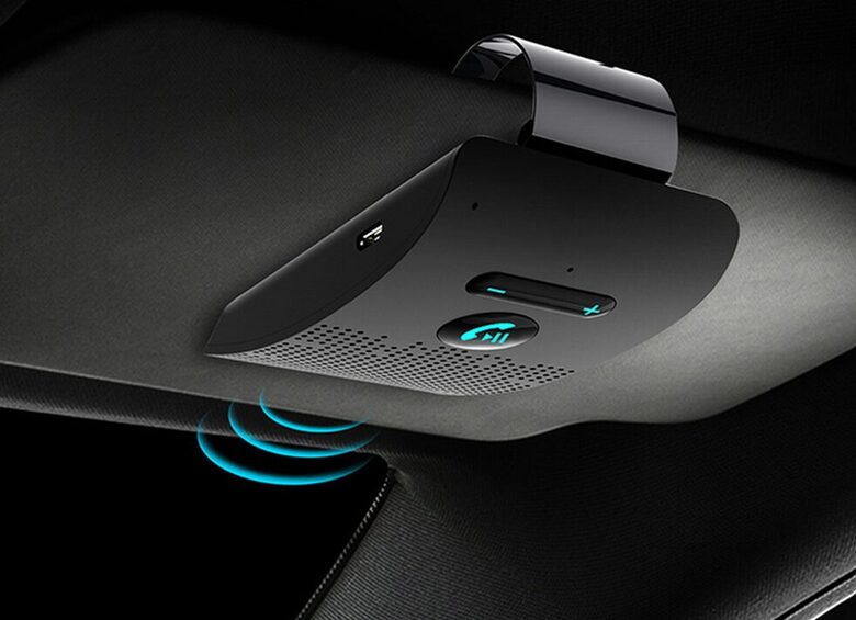 Automašīnas HandsFree Bluetooth 5.0 (brīvroku sistēma, mūzika, uzlādējams)