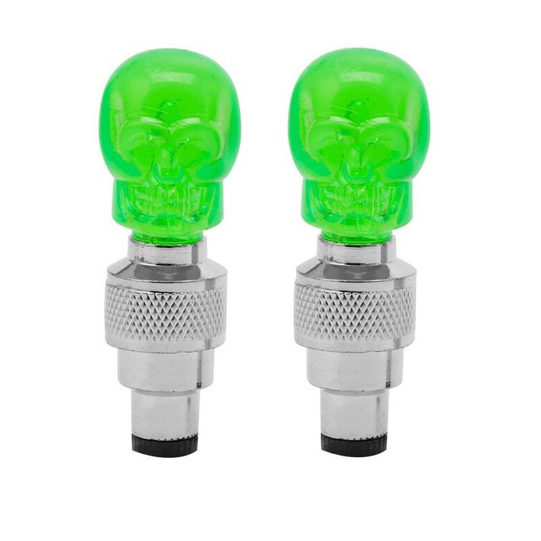 Led ventiļa uzgalis 'skeletgalva', Zaļš