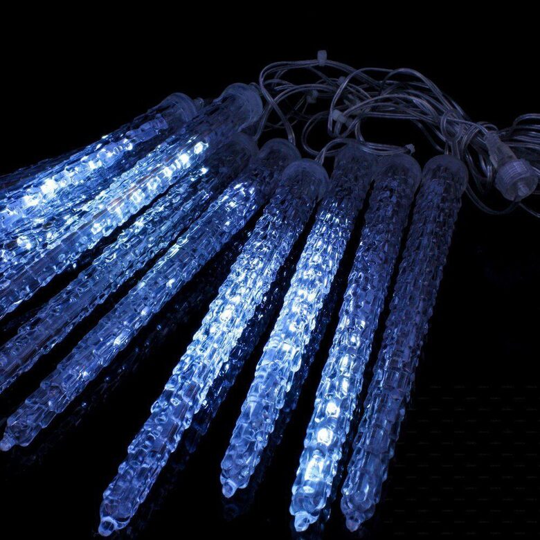 Led virtene (Lāstekas 50cm, 8 gab. Baltas)