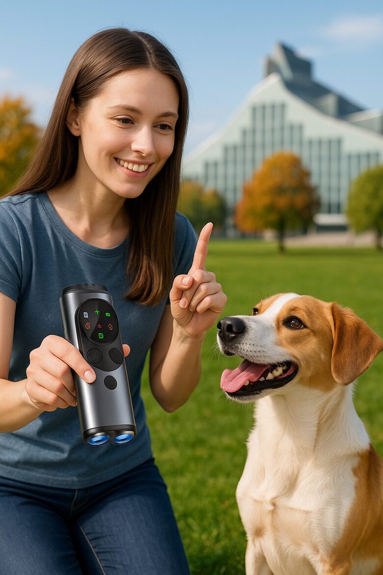 Ultraskaņas ierīce suņa dresūrai un uzvedības korekcijai