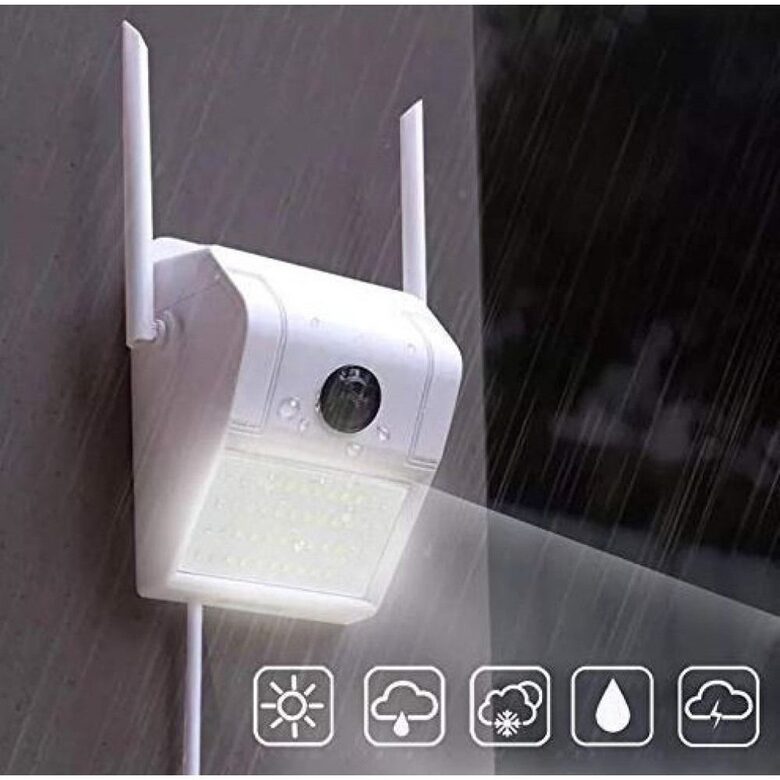Video novērošanas kamera Wifi '1080p HD color night vision' ar gaismas prožektoru