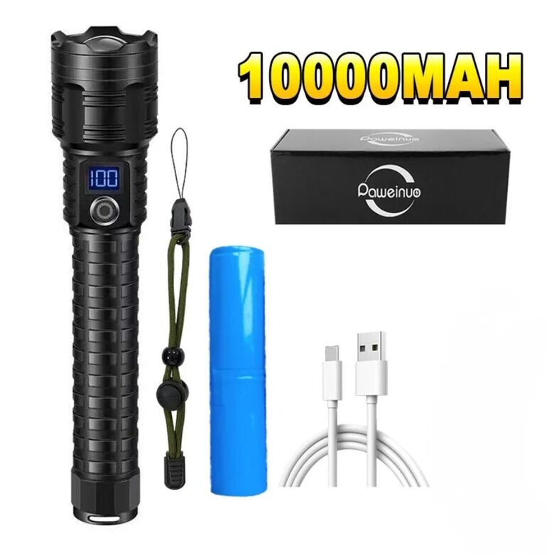 Jaudīgs Led lukturis 5000Lm, 3,5km