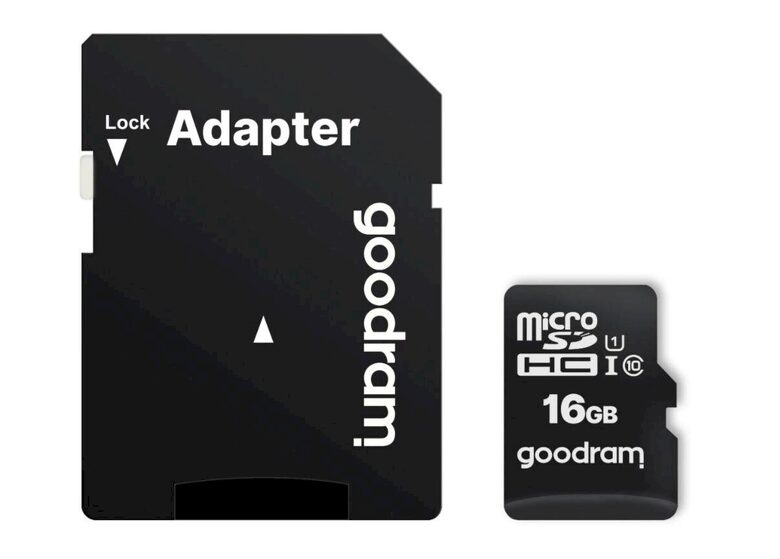 Memory Card GOODRAM microSD 16GB class 10 UHS-I 100MB/s + adapter
