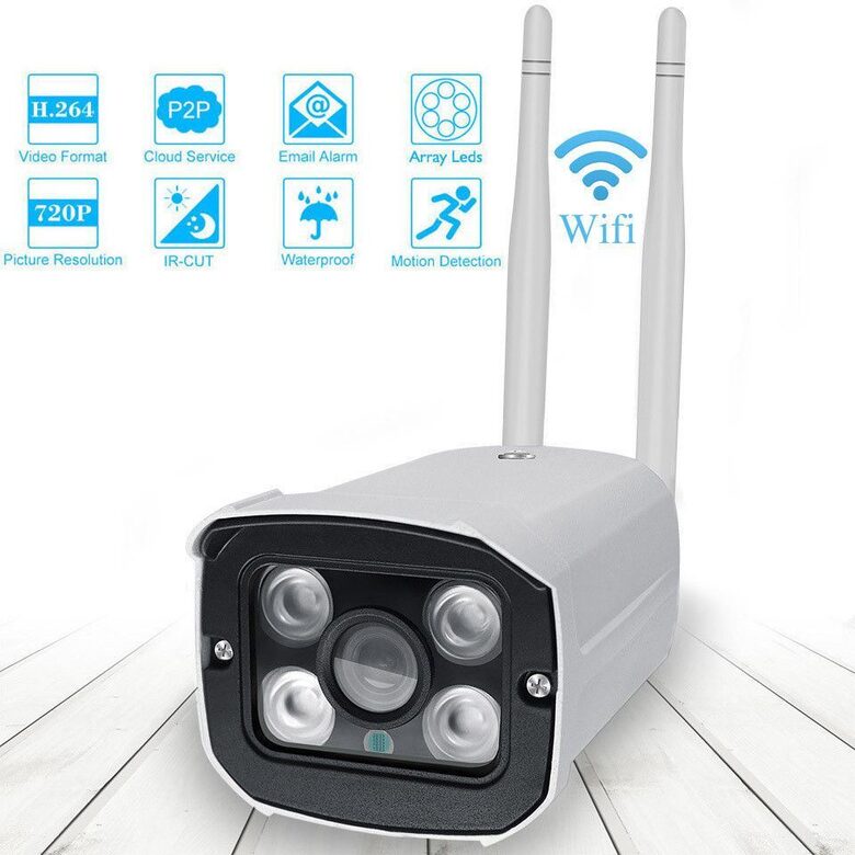 1080P HD Bezvadu WIFI IP kamera āra apstākļiem, ar nakts redzamību, videonovērošanas kamera