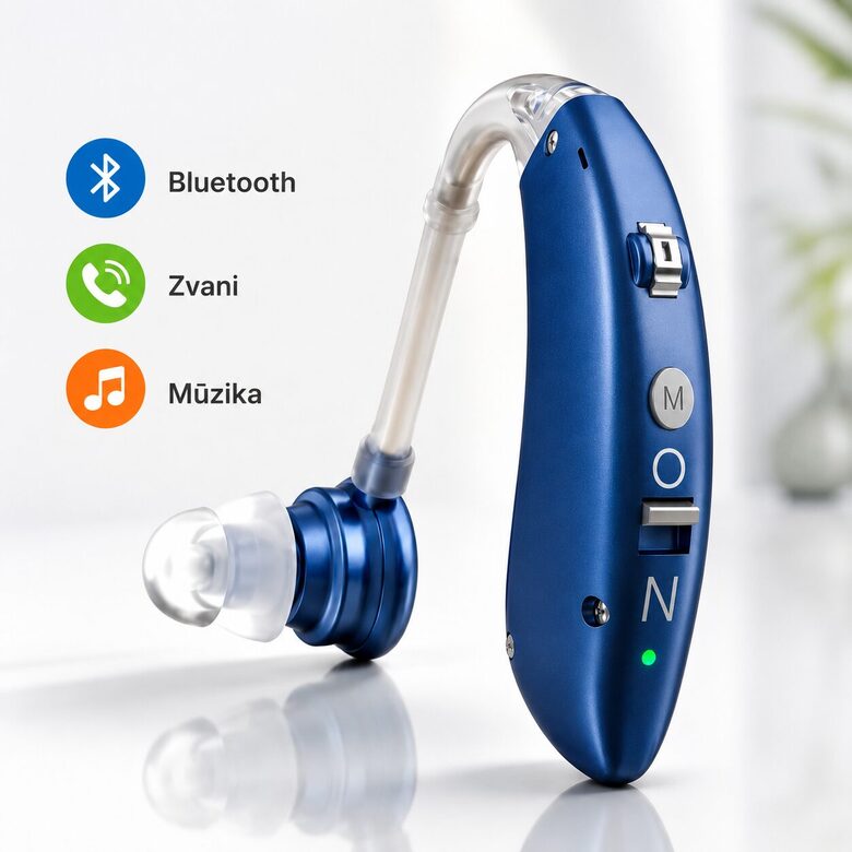 Dzirdes aparāts ar Bluetooth un HandsFree, skaņas pastiprinātājs