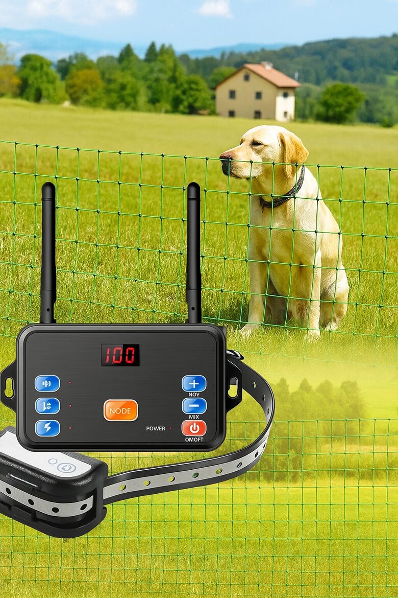 Suņu dresūras siksna un radiosēta 300m