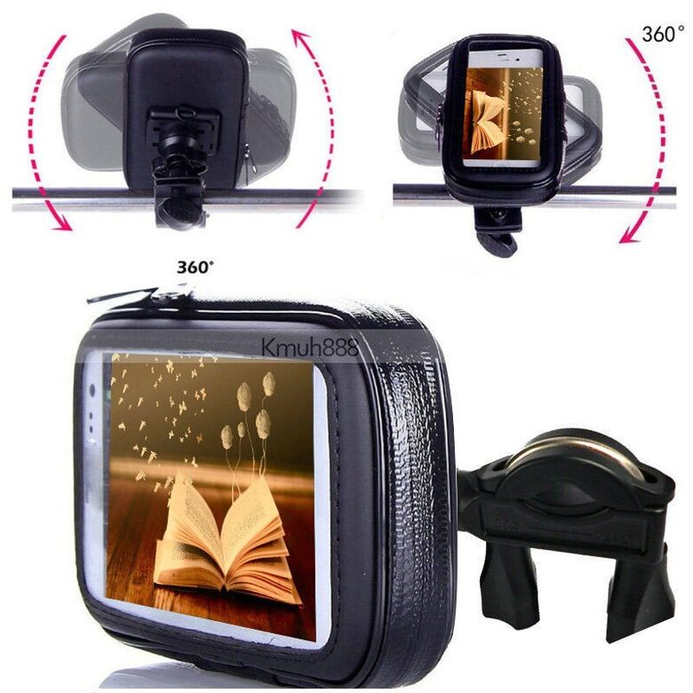 Velosipēda maciņš telefonam (ūdens izturīgs), ar stiprinājumu uz stūres