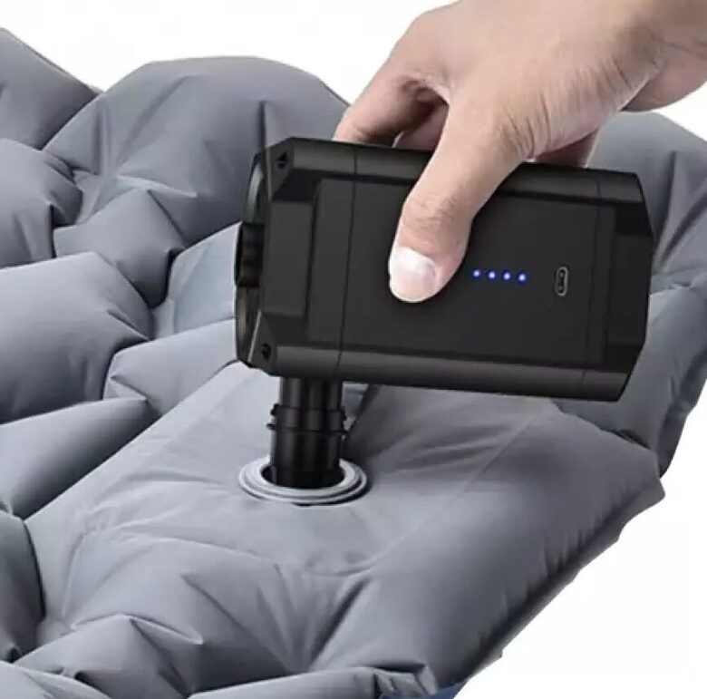 Uzlādējams pumpis (matračiem, laivām u.c.)