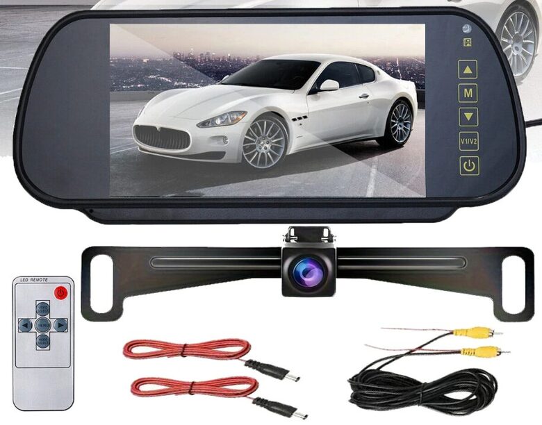 Atpakaļskata monitors 7' ar bezvadu kameru