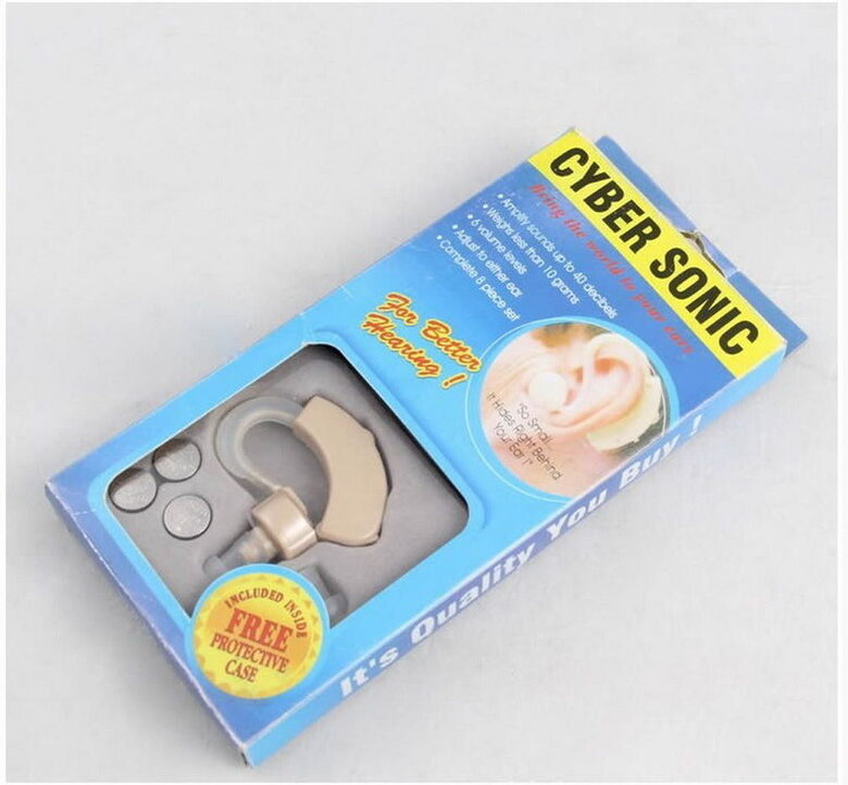 Skaņas pastiprinātājs, dzirdes aparāts ar maināmiem uzgaļiem