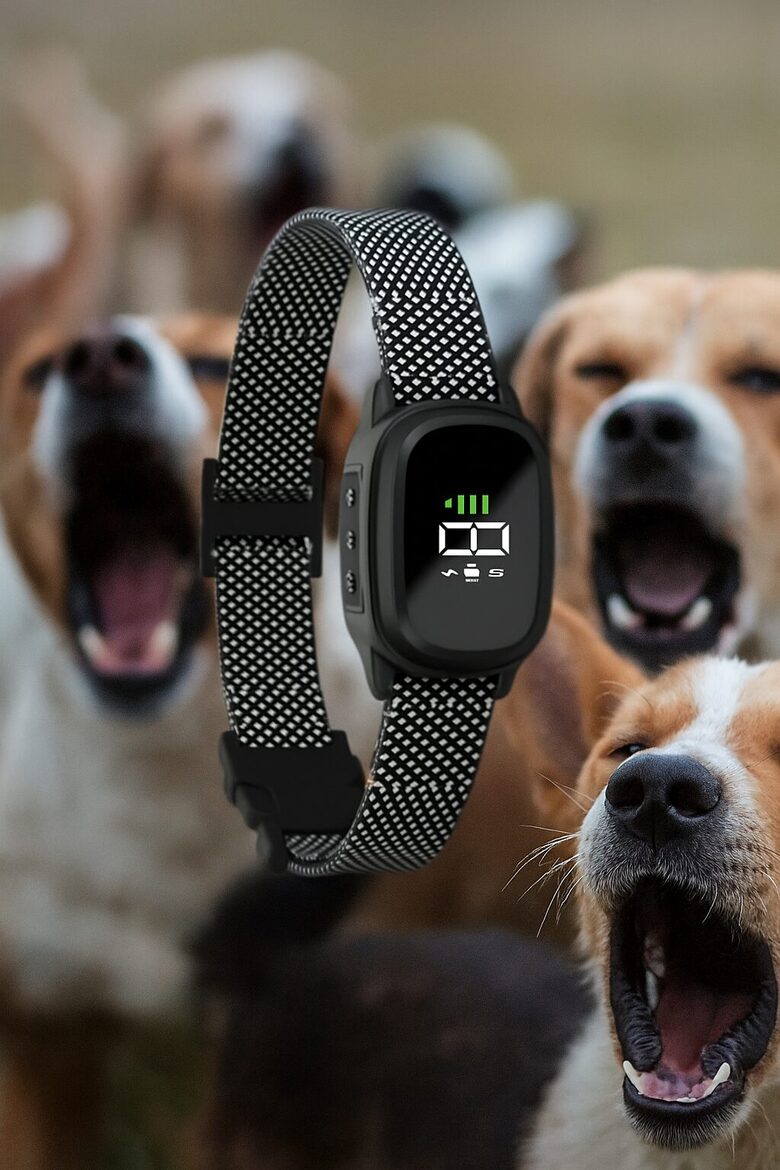 Automātiskā Suņu Pretriešanas Kakla Siksna ar Uzlādējamu Akumulatoru