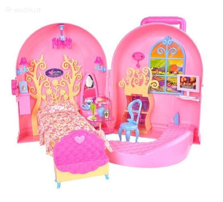 Leļļu māja ar aksesuāriem 57 x 35 cm
