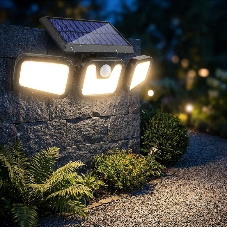 171 LED Saules Enerģijas Āra Lampa ar Kustības Sensoru